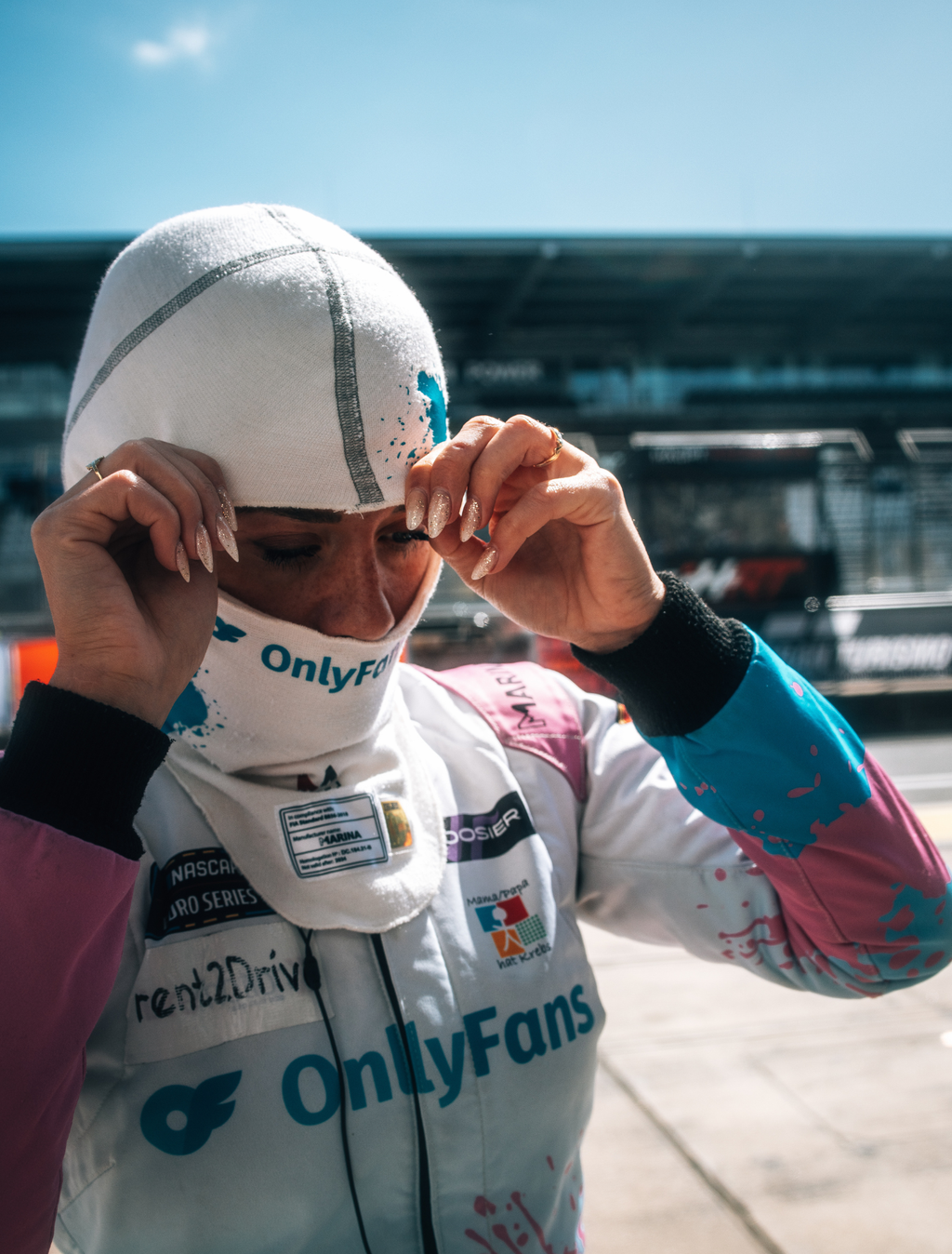 Happinessa Official Race-Worn Driver's Balaclava